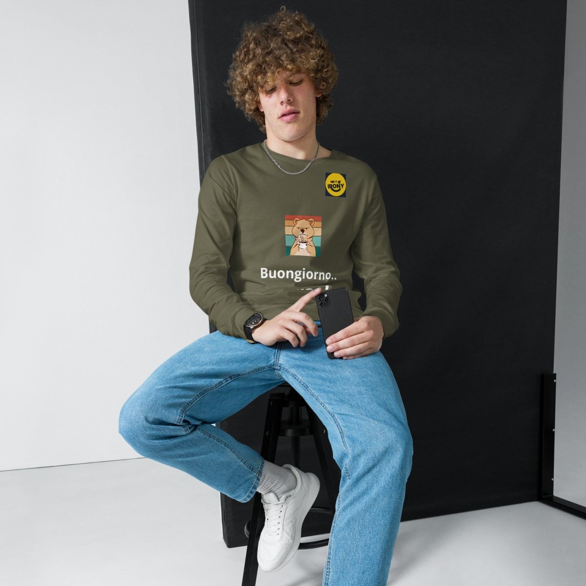 T-shirt a maniche lunghe unisex - Made in Irony