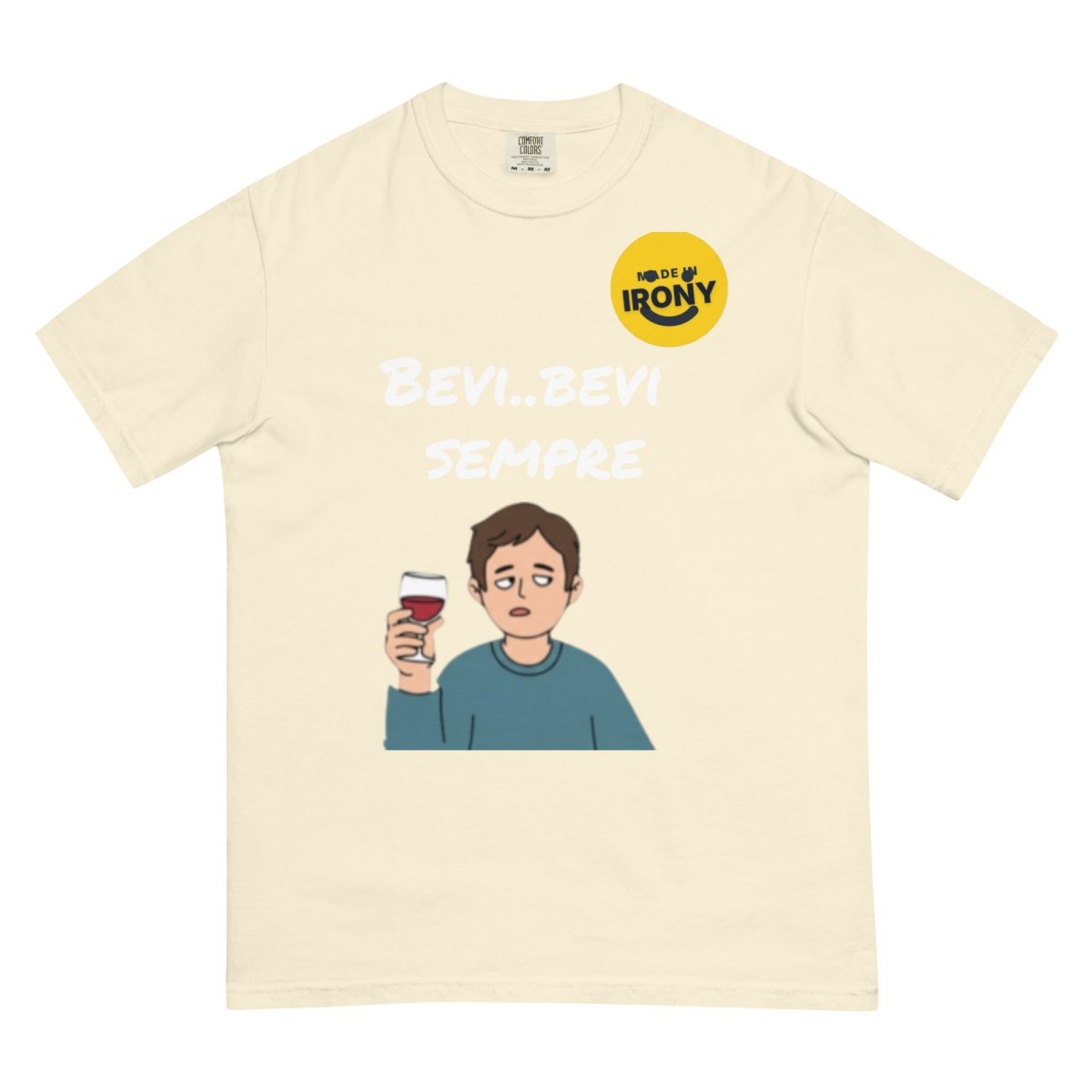 T-shirt pesante tinta in capo unisex - Made in Irony