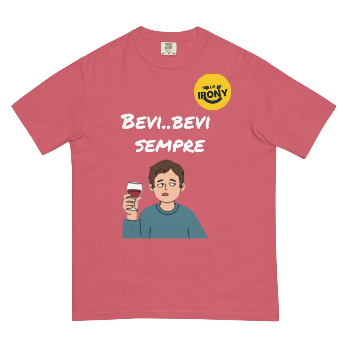 T-shirt pesante tinta in capo unisex - Made in Irony