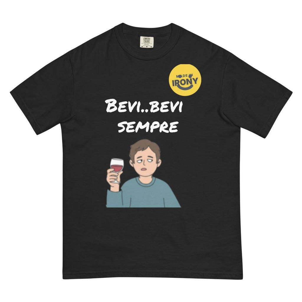 T-shirt pesante tinta in capo unisex - Made in Irony