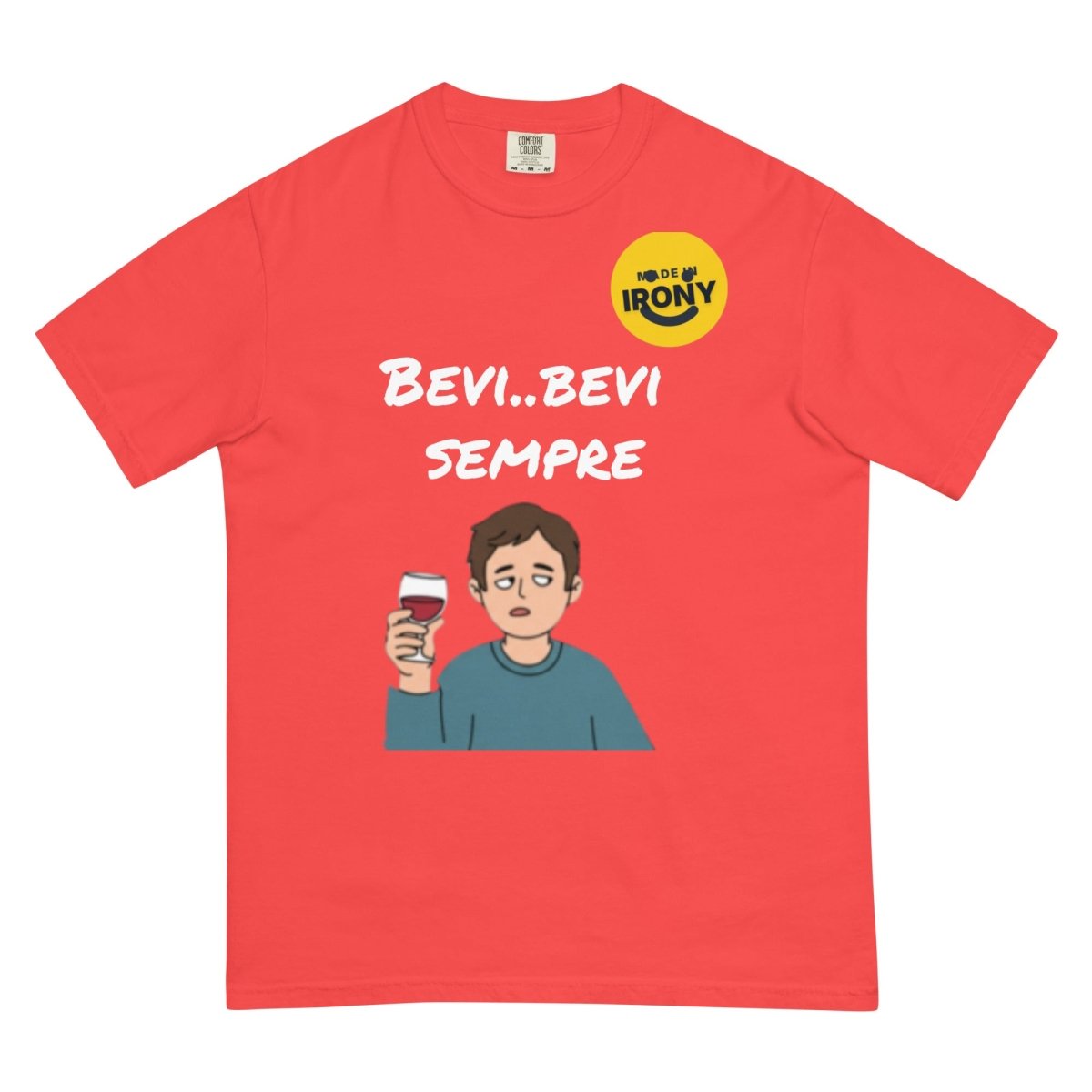 T-shirt pesante tinta in capo unisex - Made in Irony