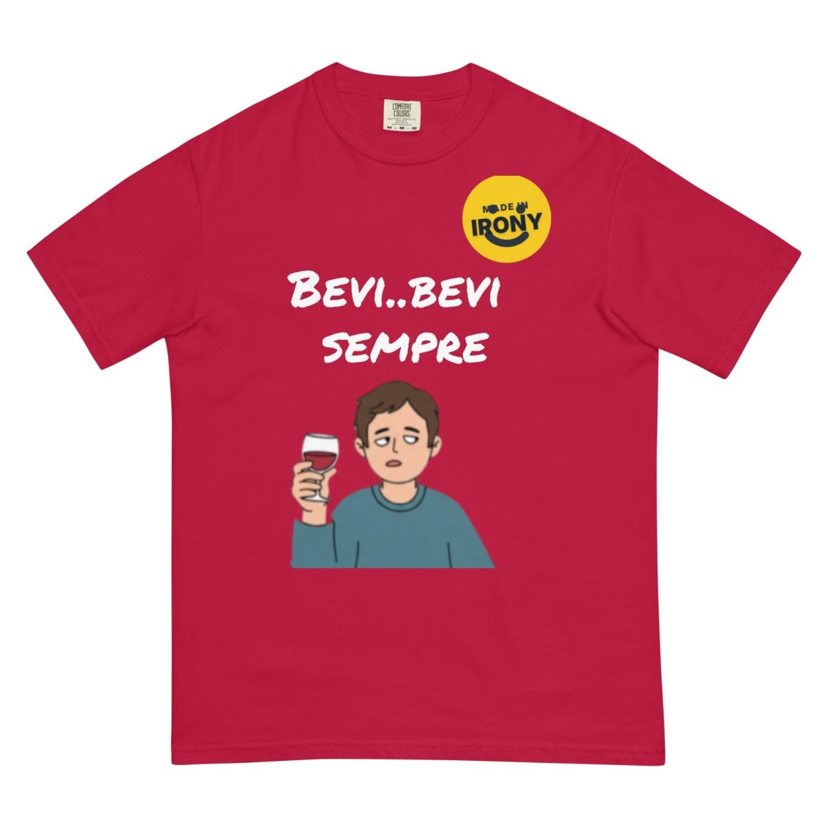 T-shirt pesante tinta in capo unisex - Made in Irony